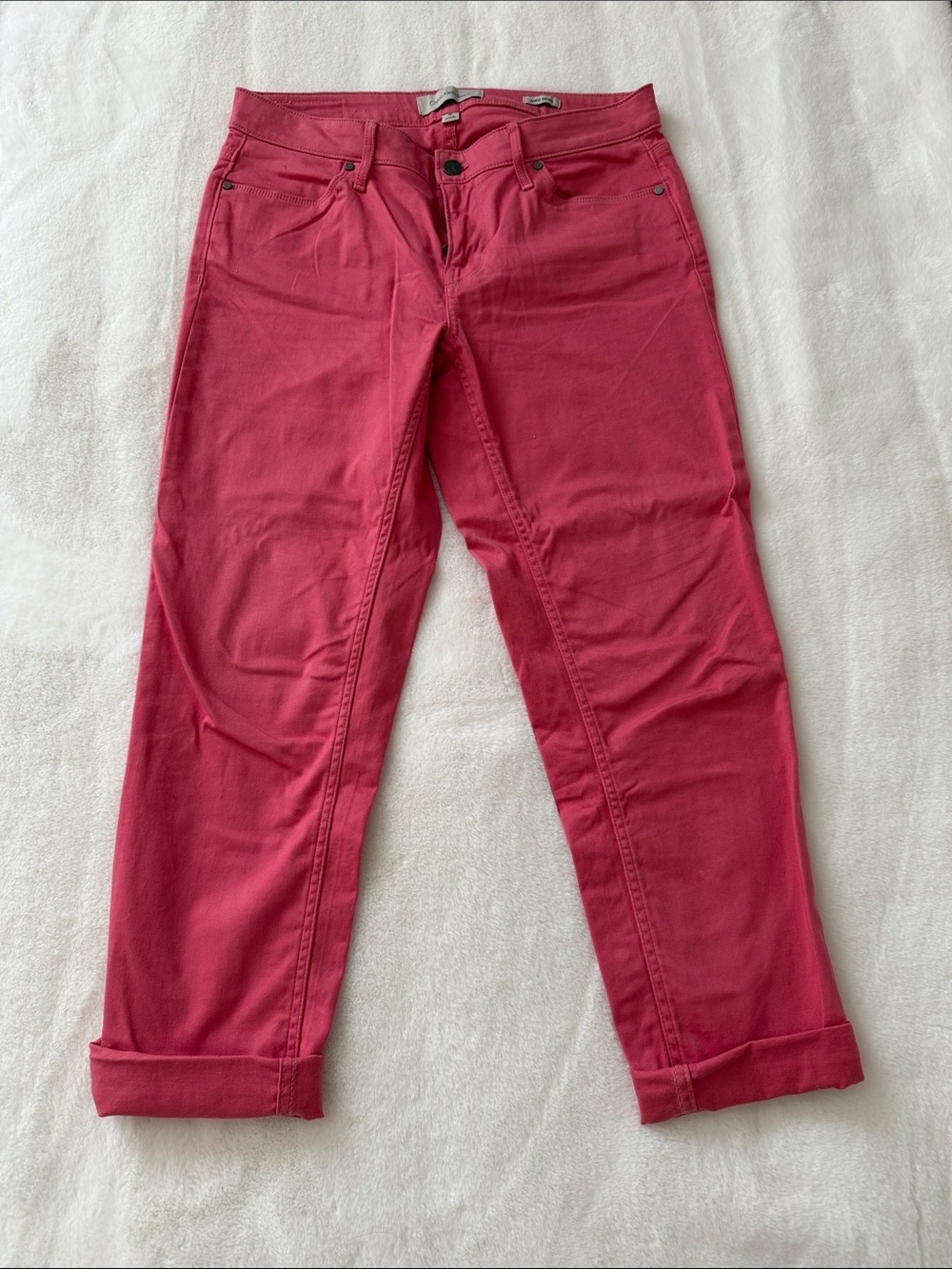 Calvin Klein Jeans Women’s Ankle Skinny Rose-Pink Boyfriend Jeans